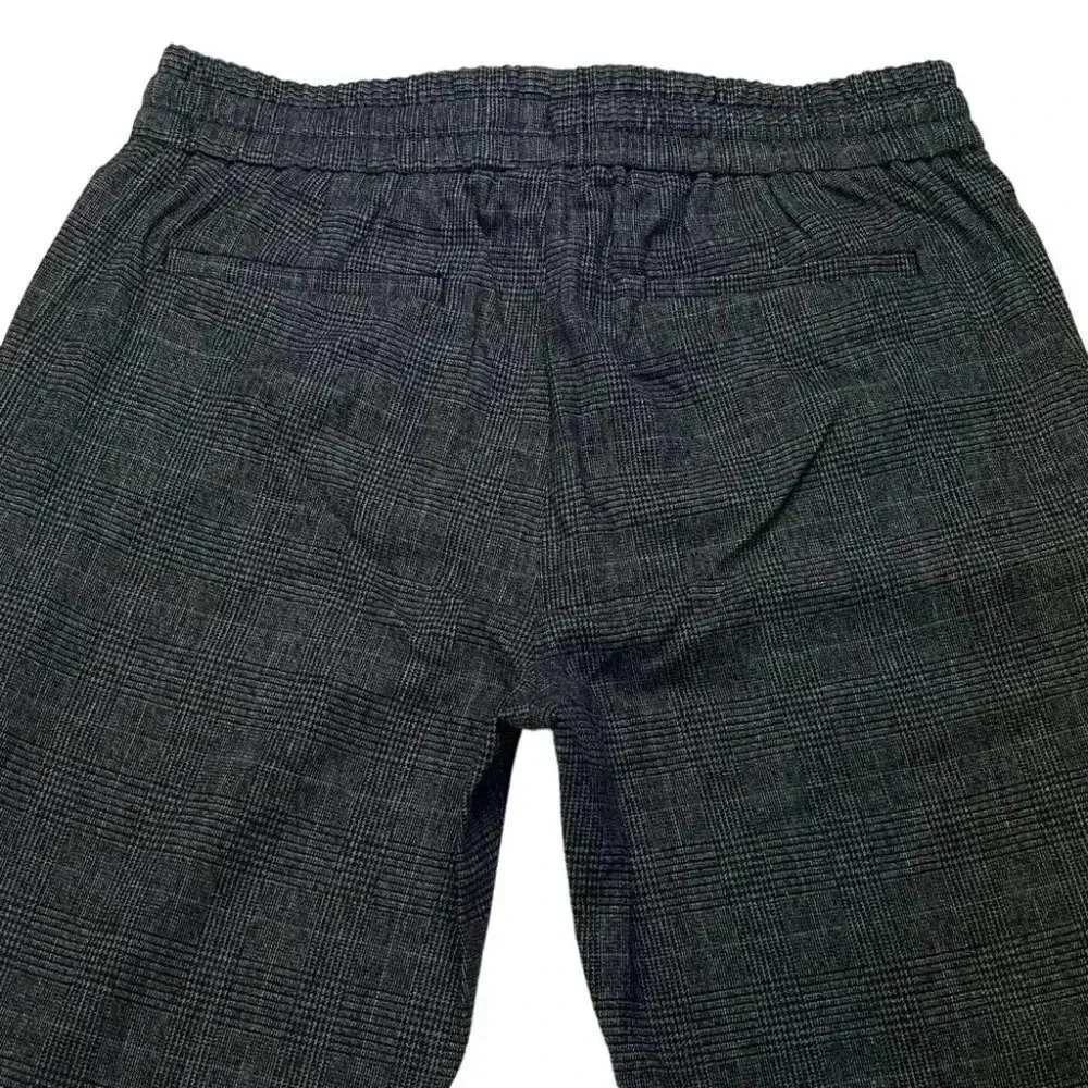Natori Dogen Charcoal Herringbone Plaid Mens Sweatpants Size Medium - Picture 11 of 13